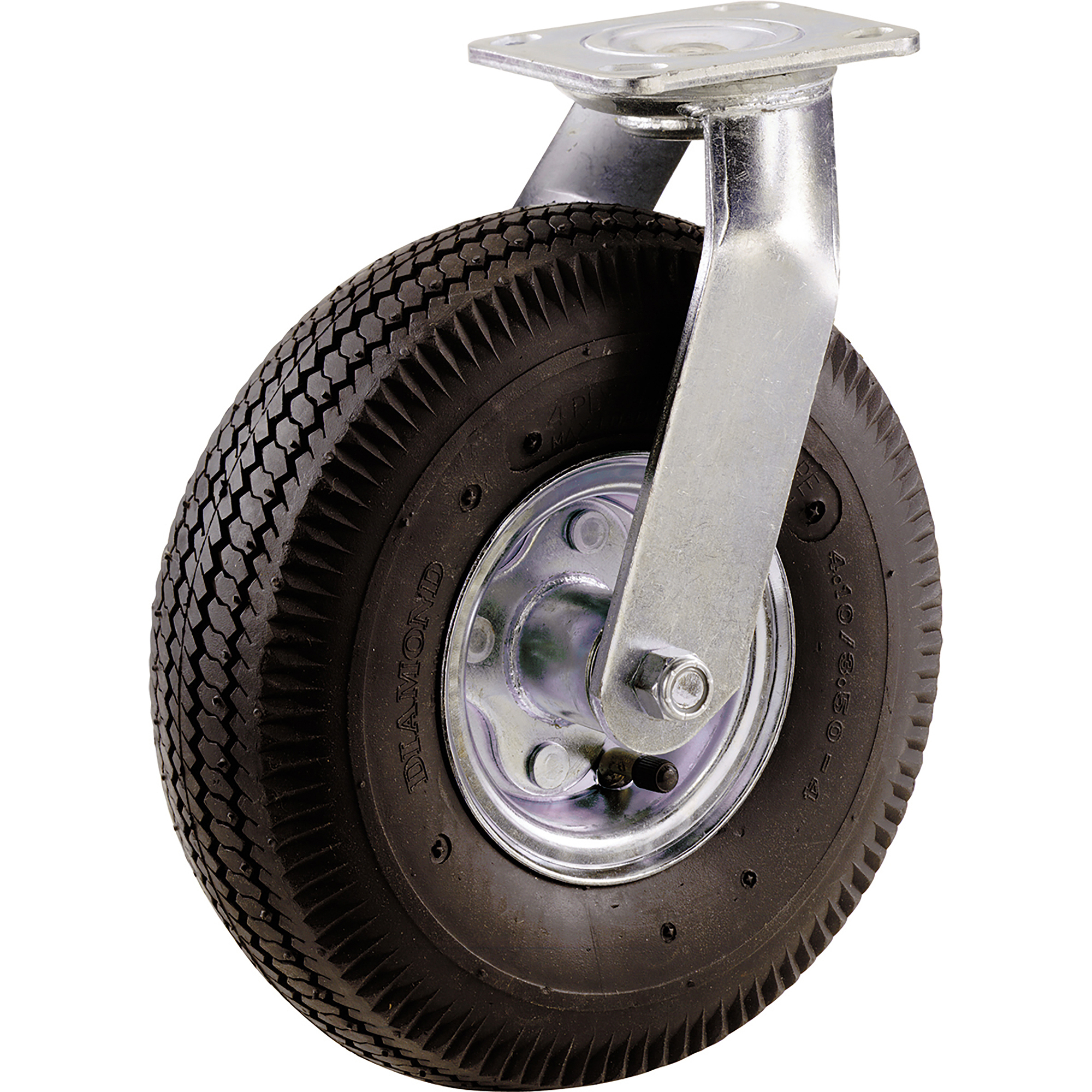 Shepherd Hardware Swivel Casters - 8in. Diameter, Pneumatic, Steel Hub, 220-Lb. Capacity, 4 Pcs, Model# 9794